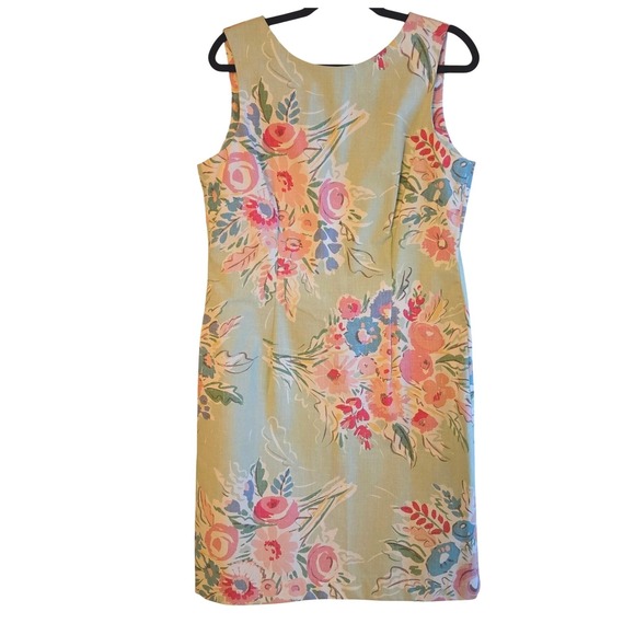 J. McLaughlin Dresses & Skirts - J.‎ McLaughlin Floral Print Sleeveless Shift Dress Size 14 Pale Pastels